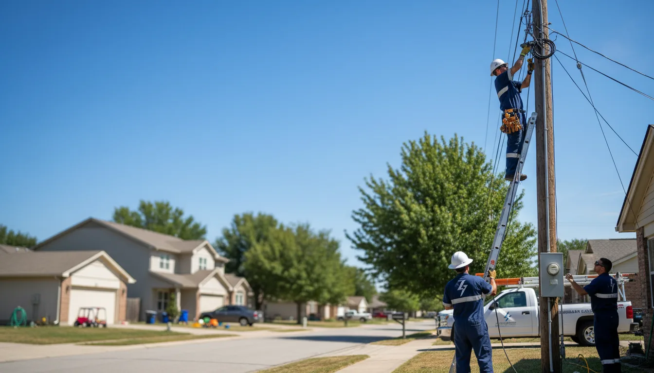 Residential electrician providing installation services in Westbrook, TX